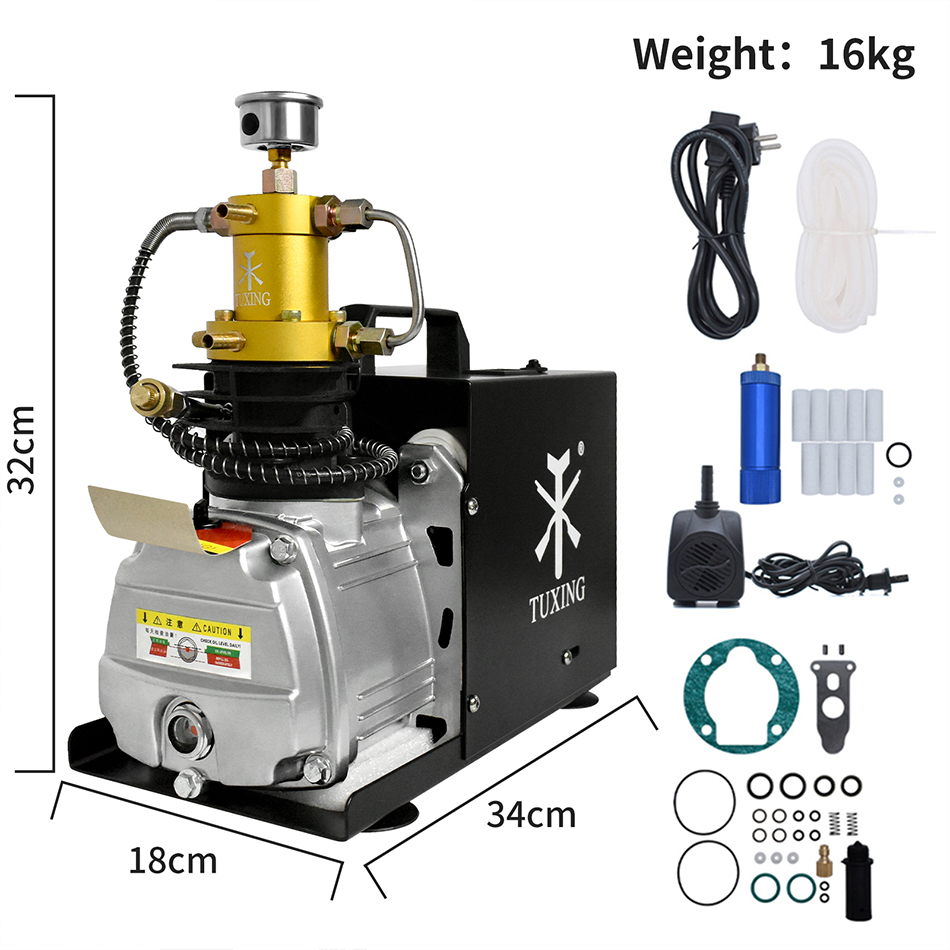 tuxing 4500psi 300bar 220v pcp compressor