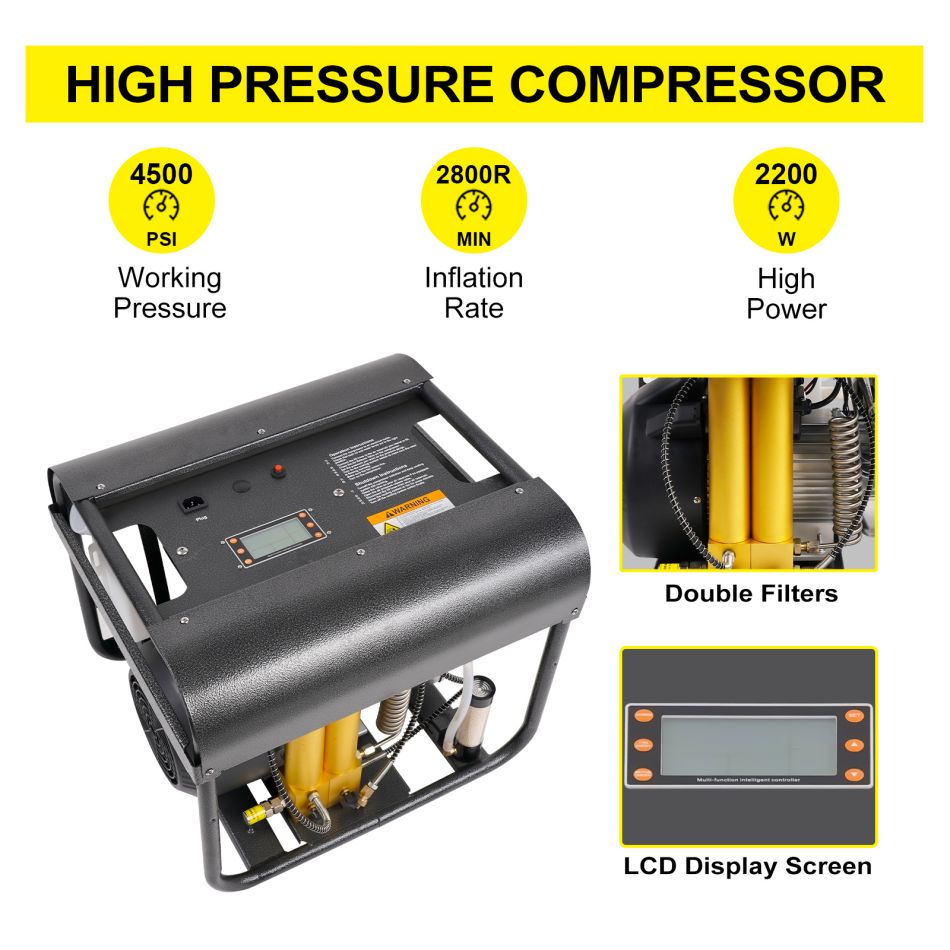  air compressor with auto stop 4500psi