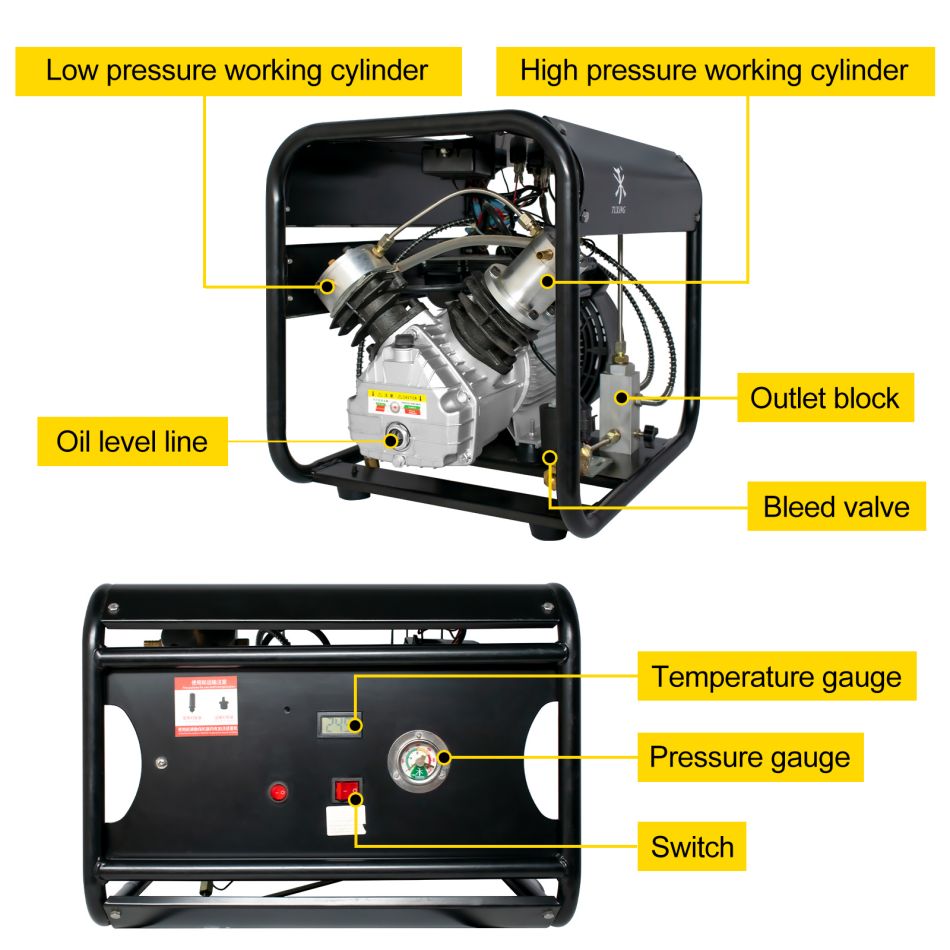 diving air compressor 2.2kw